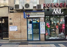 Administración de lotería en la que ha tocado el primer premio.