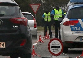 Un control policial en una imagen de archivo.