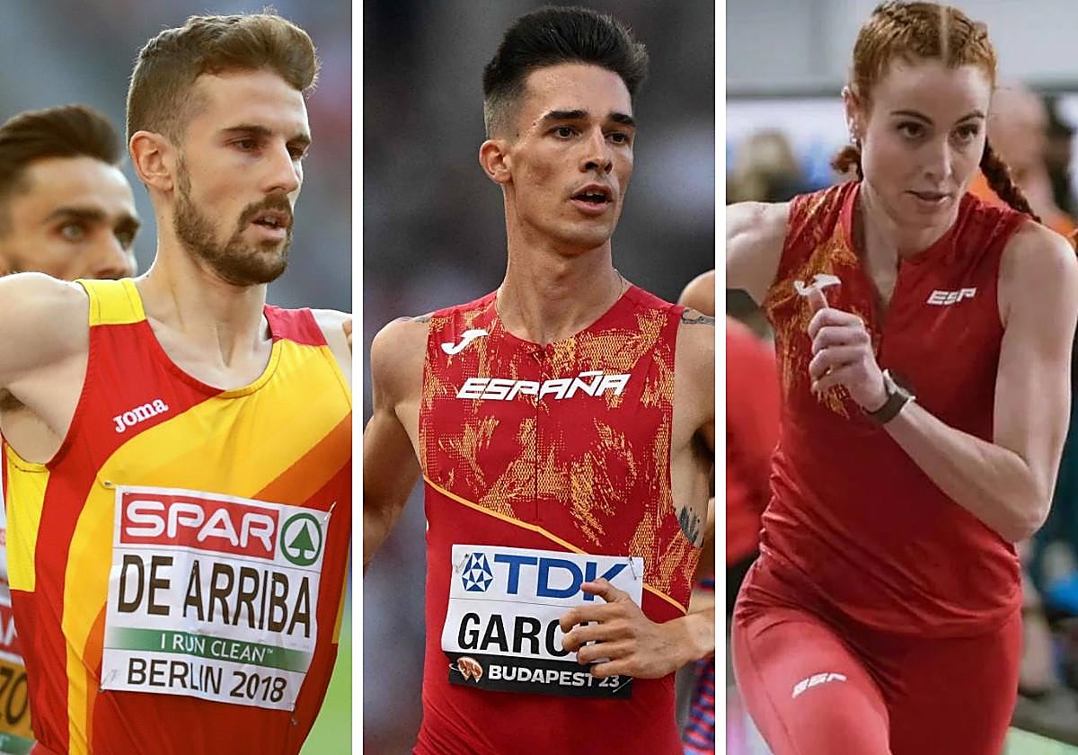 Álvaro de Arriba, Mario García y Lorena Martín.