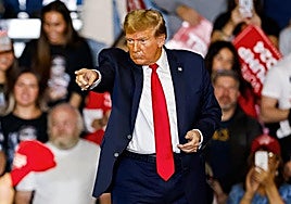 El expresidente Donald Trump, en un acto.