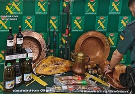 Objetos recuperados durante la operación «Golden Sonco«