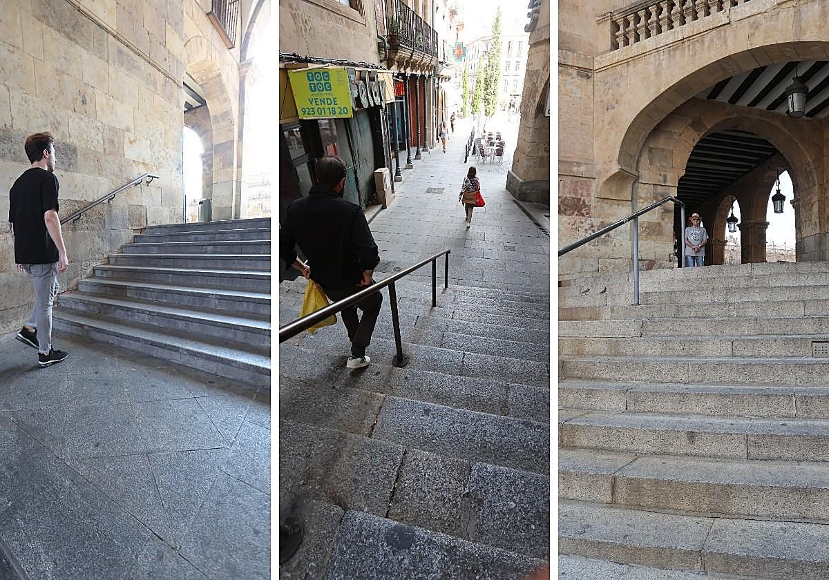 Obras en la Plaza Mayor: aprobada la puesta a punto de sus tres escaleras originales