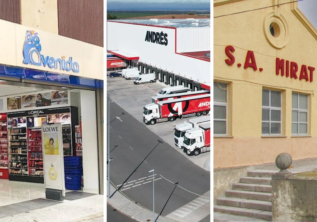 Tienda de Avenida, sede central de Andrés e instalaciones de Mirat.