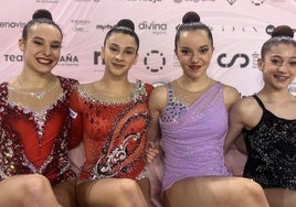 De izquierda a derecha Izaro Calvo, Giorgia Galli, Carla Yáñez y Celia Morena.