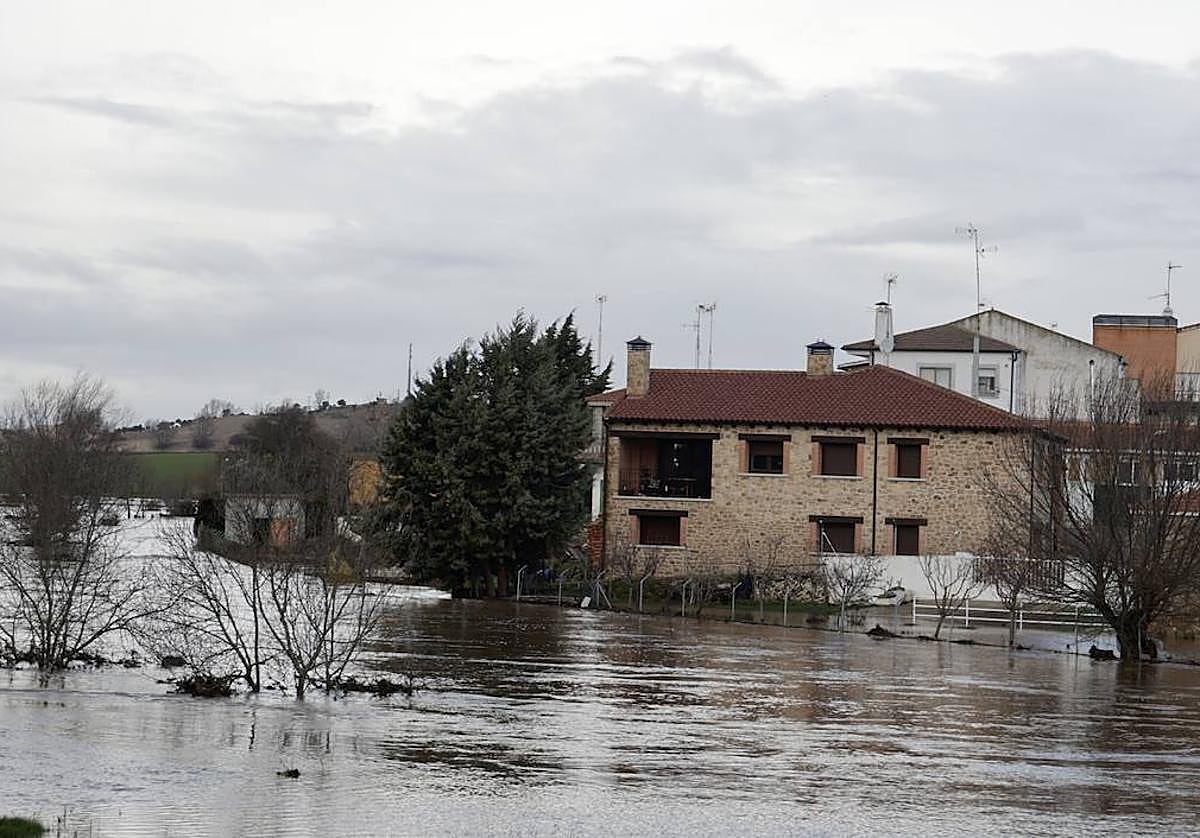 Imágenes de archivo de inundaciones en la provincia de Salamanca.
