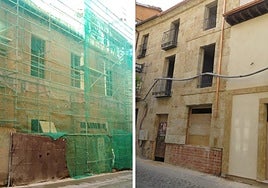 El edificio protegido de Salamanca que reaparece de nuevo en pie tras 'caer' pieza a pieza