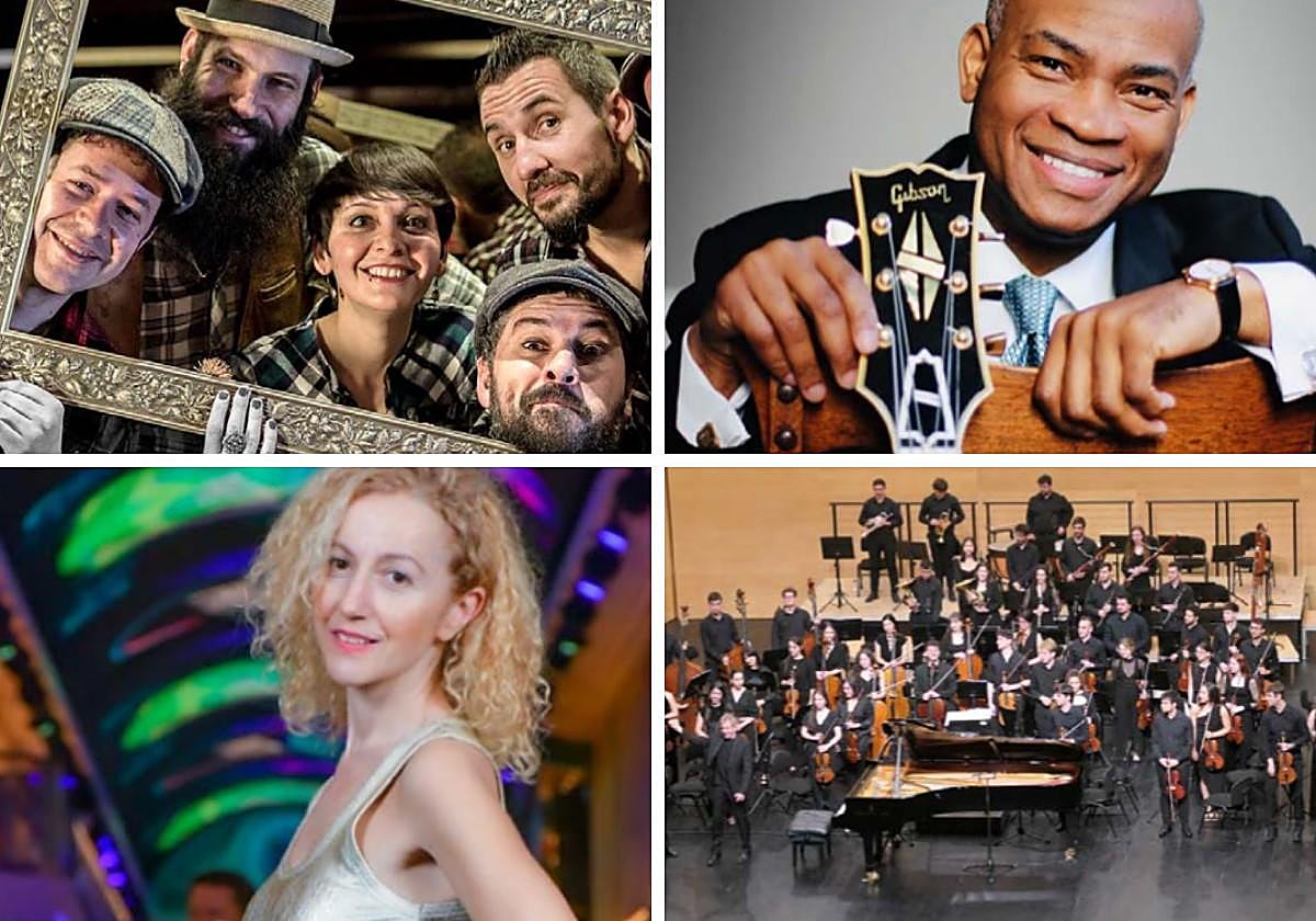 Diferentes artistas y grupos que participan en el programa