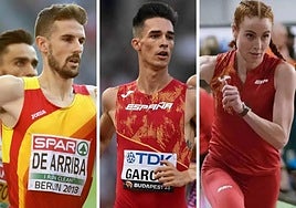 Álvaro de Arriba, Mario García y Lorena Martín.