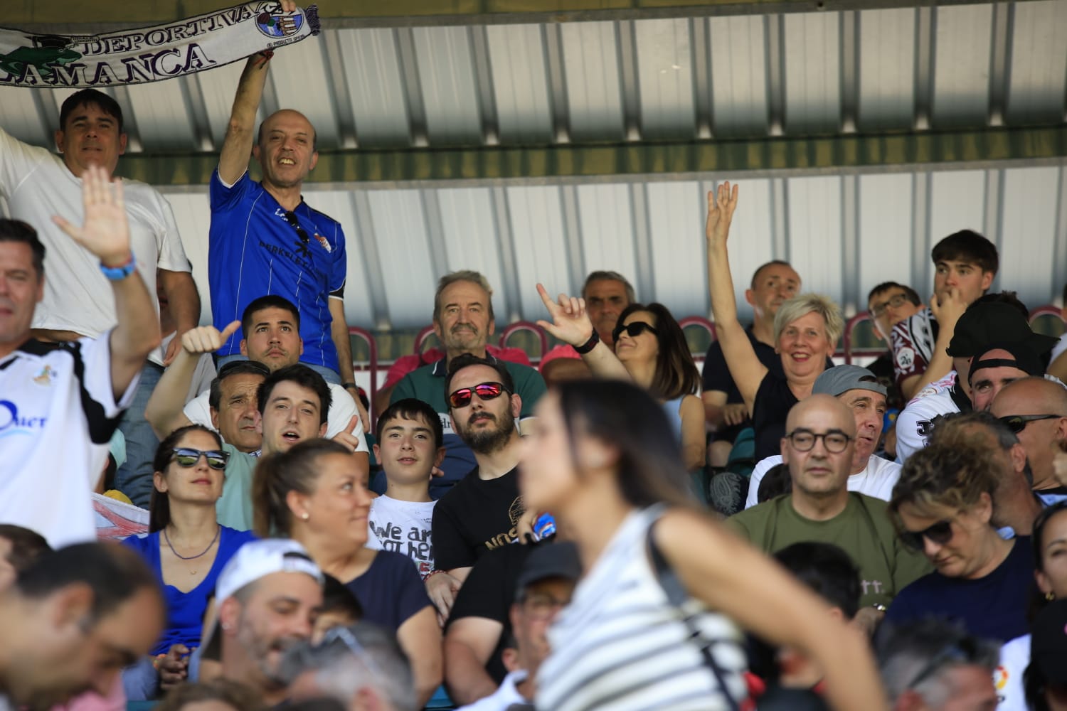 La grada del Helmántico, en la final por el ascenso a Segunda RFEF