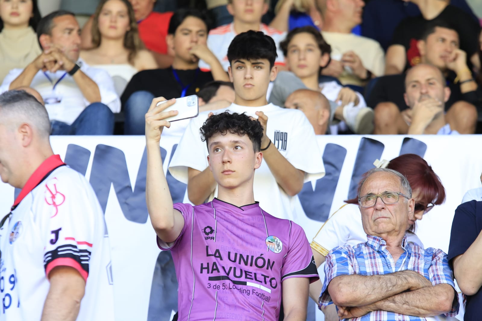 La grada del Helmántico, en la final por el ascenso a Segunda RFEF