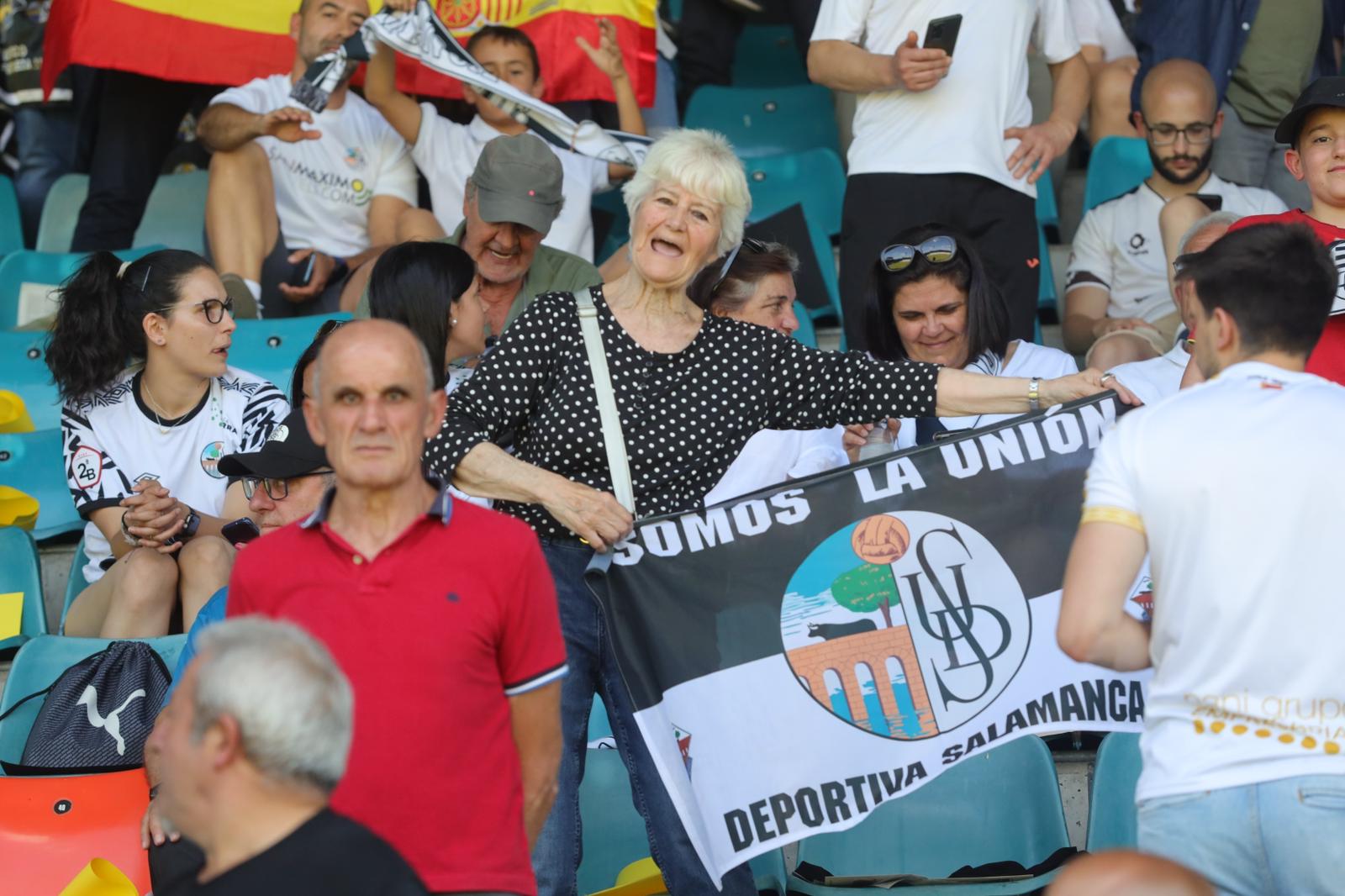 La grada del Helmántico, en la final por el ascenso a Segunda RFEF
