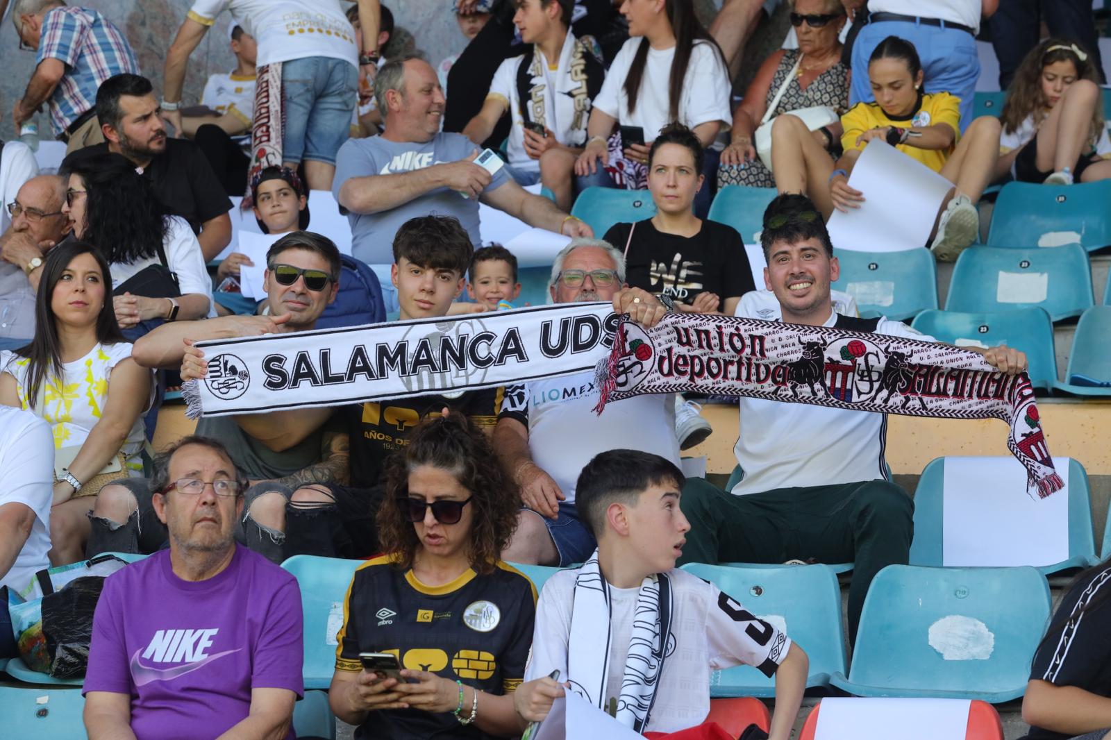 La grada del Helmántico, en la final por el ascenso a Segunda RFEF