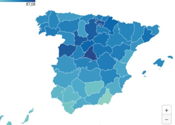 La esperanza de vida en Salamanca subirá a 86,6 en 2038, la tercera más alta de España