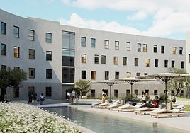 Recreación de la nueva residencia universitaria Yugo Salamanca abierta en la capital.