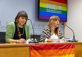 Presentación del Plan Local de Diversidad Sexual por las concejales socialistas.