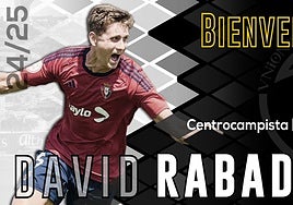 El centrocampista Dávid Rabadán, sexto fichaje de Unionistas