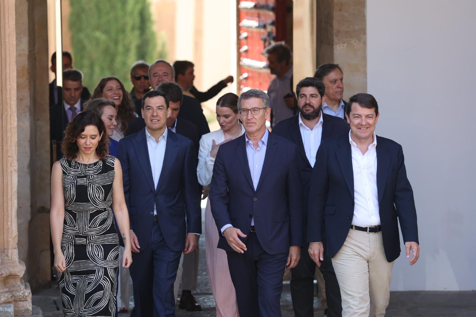 De Mañueco a Feijóo pasando por Ayuso: la reunión del PP en Salamanca