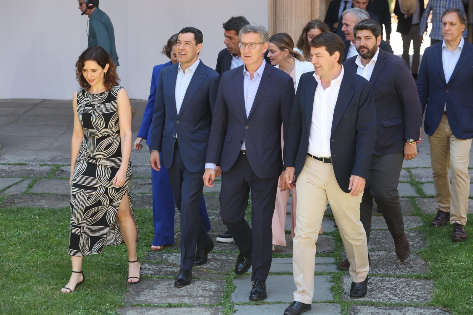 De Mañueco a Feijóo pasando por Ayuso: la reunión del PP en Salamanca