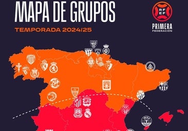 Primera RFEF mantiene su mapa de grupos y Unionistas jugará con los equipos del norte