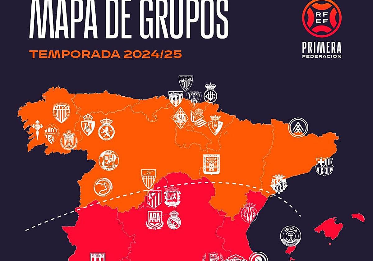 Primera RFEF mantiene su mapa de grupos y Unionistas jugará con los ...