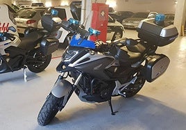 Moto policial de un ayuntamiento.