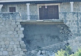 Estado actual de la muralla de Ledesma.