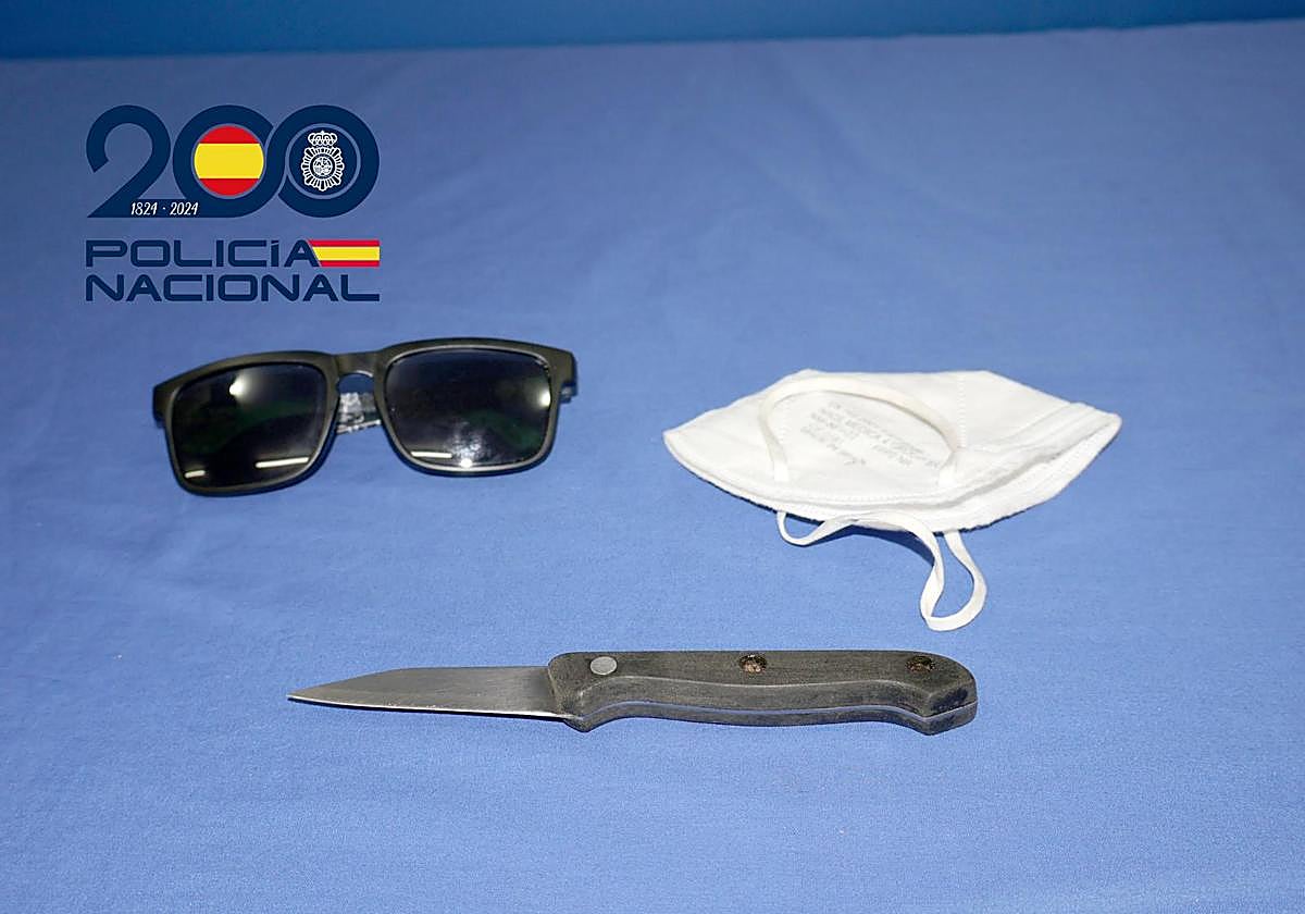 Imagen de los efectos recuperados por la Policía Nacional