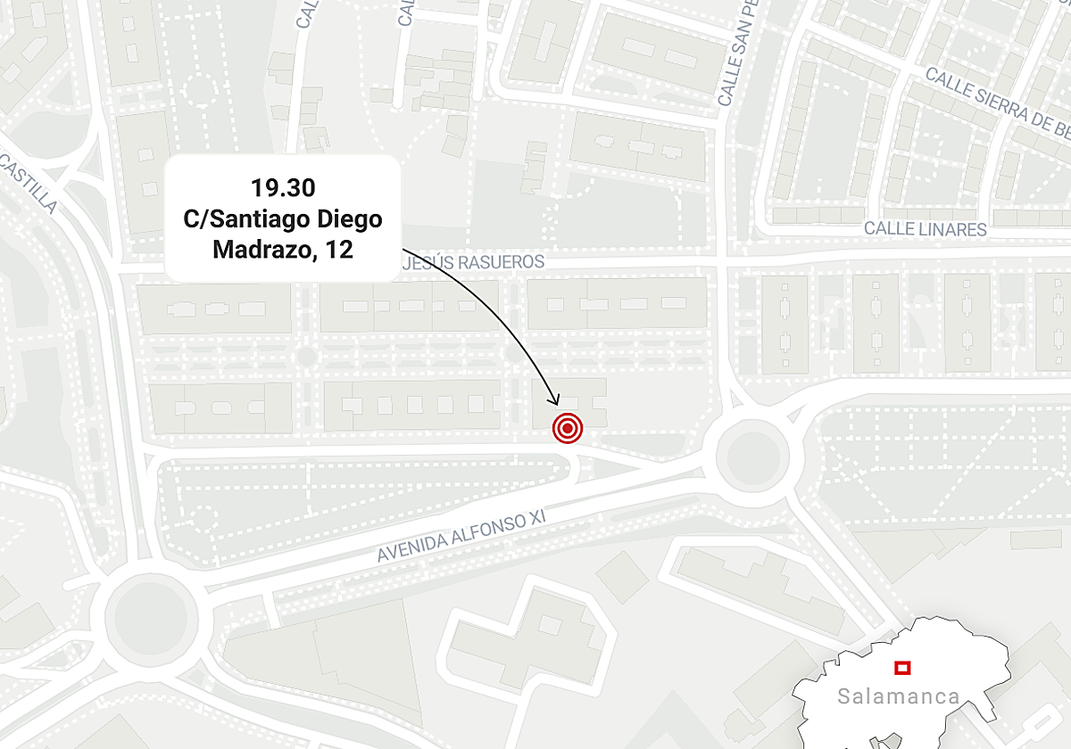 Atropello doble en un paso de peatones de Salamanca con dos mujeres heridas