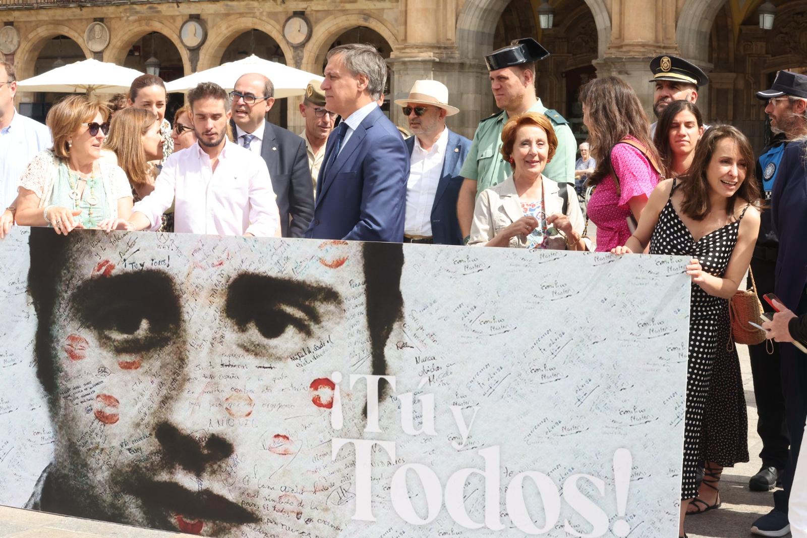 El acto en memoria de Miguel Ángel Blanco, en imágenes
