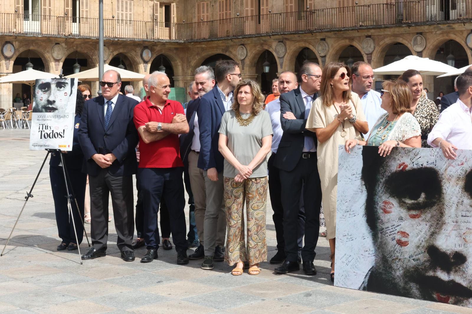 El acto en memoria de Miguel Ángel Blanco, en imágenes