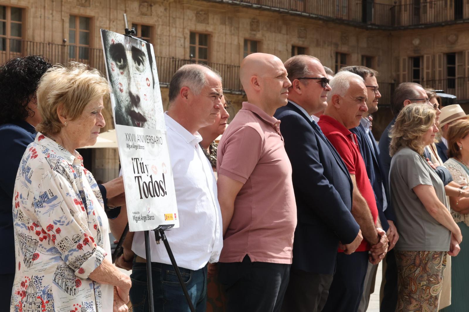 El acto en memoria de Miguel Ángel Blanco, en imágenes