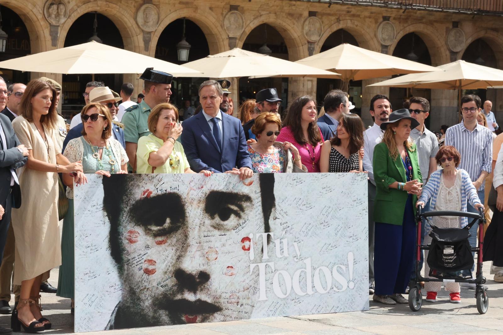 El acto en memoria de Miguel Ángel Blanco, en imágenes