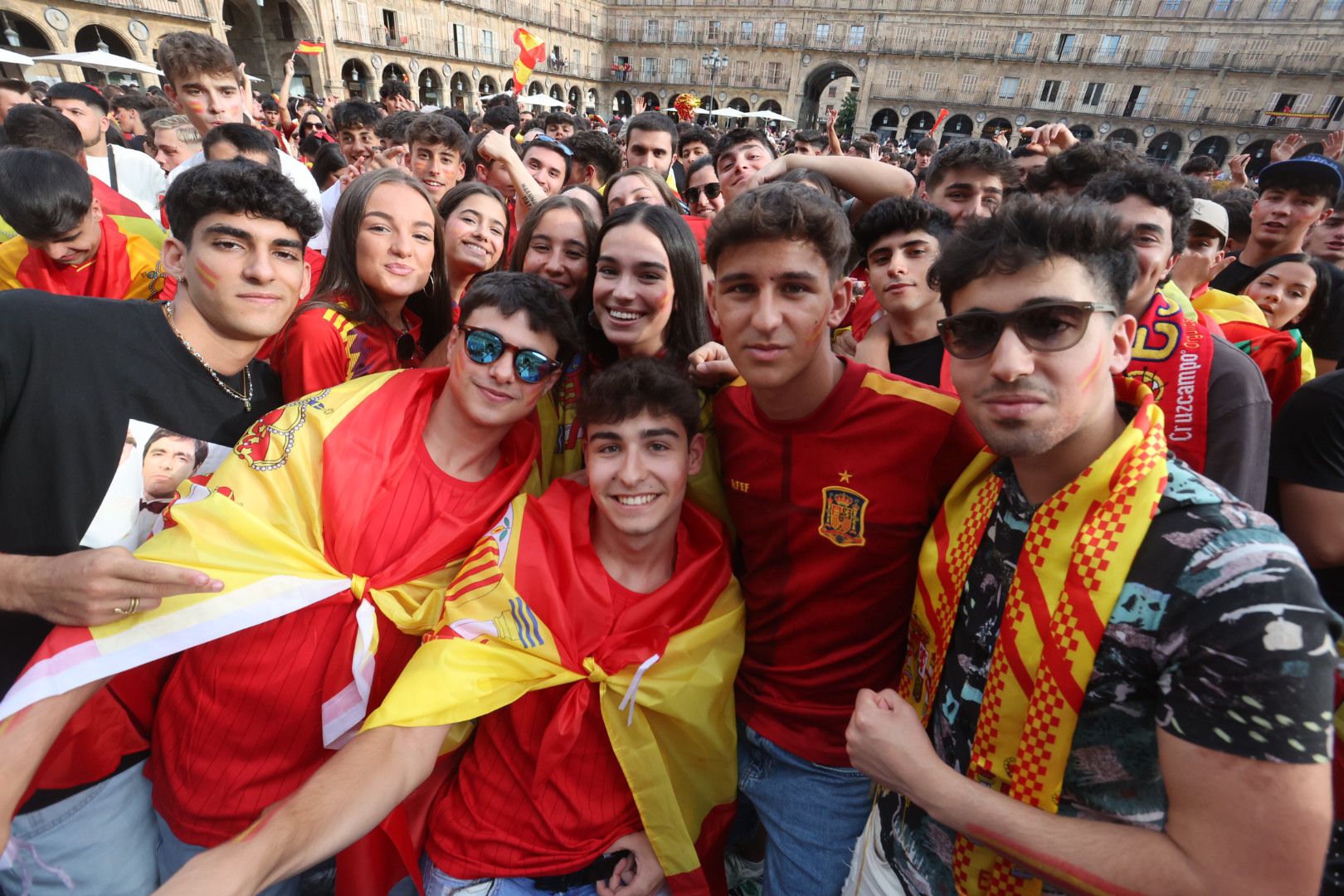 La Plaza Mayor espera la victoria de La Roja