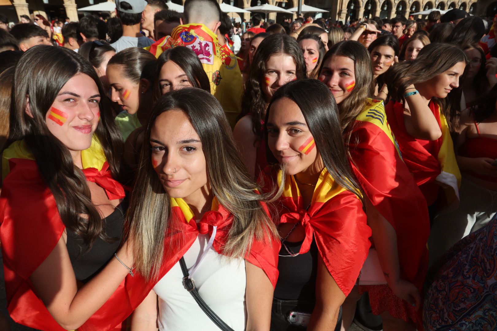La Plaza Mayor espera la victoria de La Roja