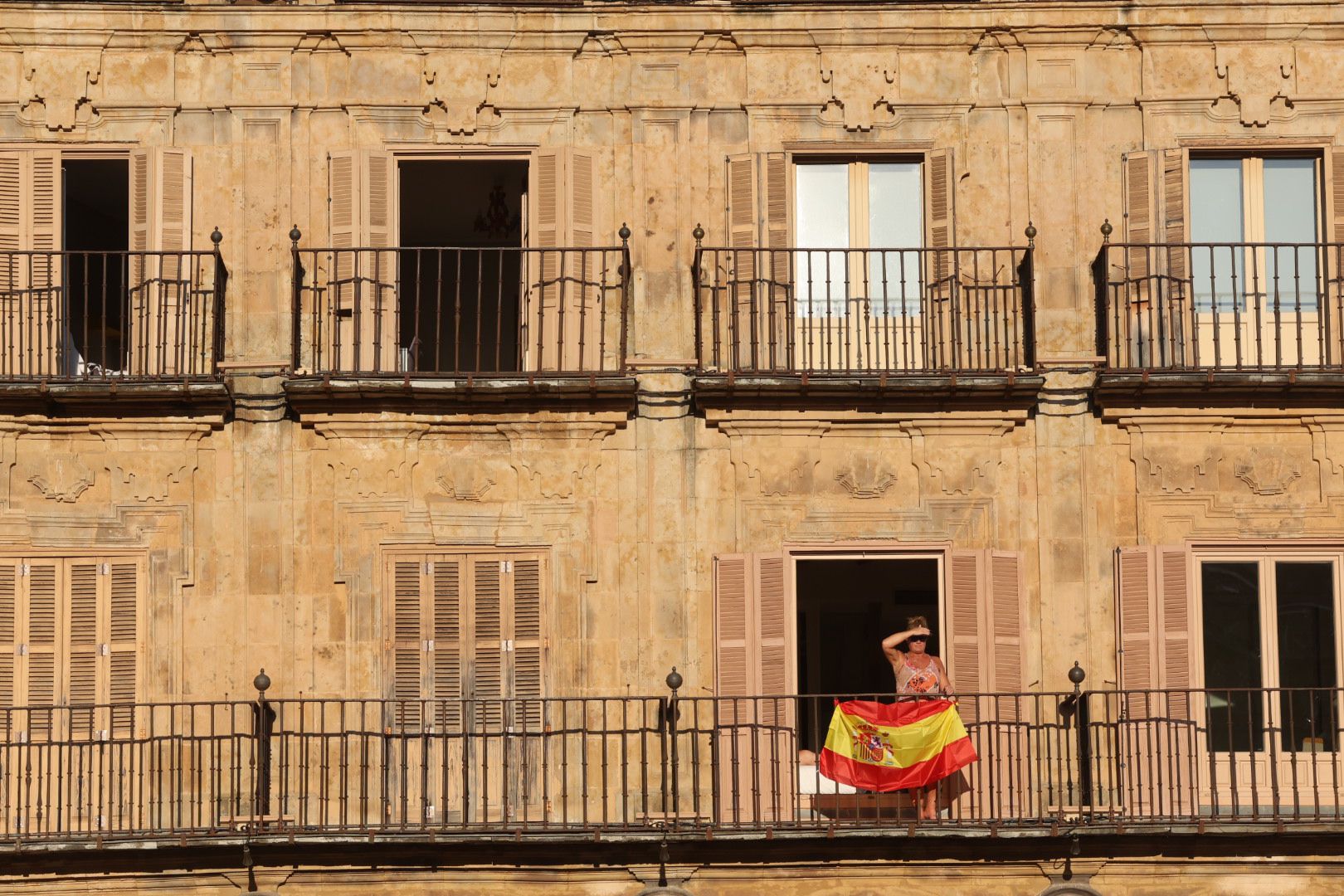 La Plaza Mayor espera la victoria de La Roja