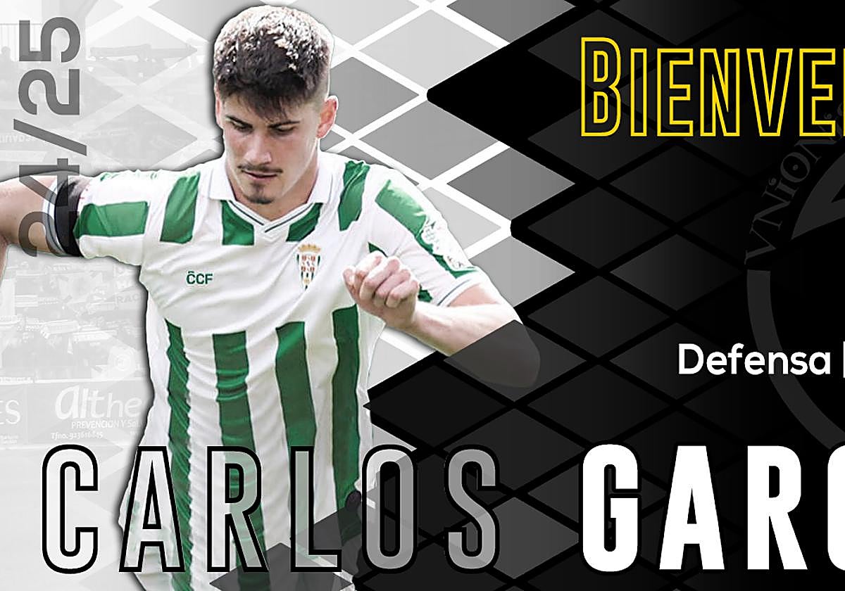 Carlos García, nuevo defensa en las filas de Unionistas CF