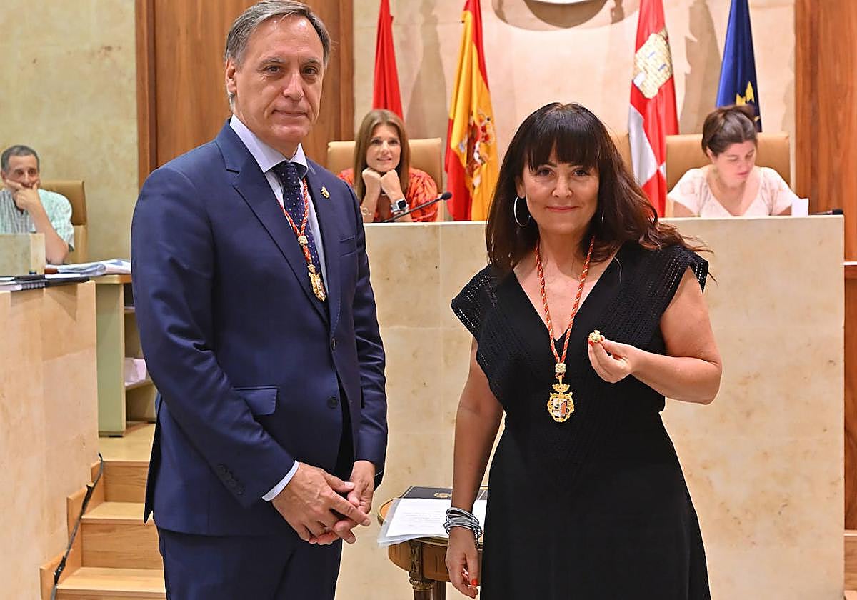 María de los Ángeles Carpio-Pérez, nueva concejala de Vox en el Ayuntamiento de Salamanca.