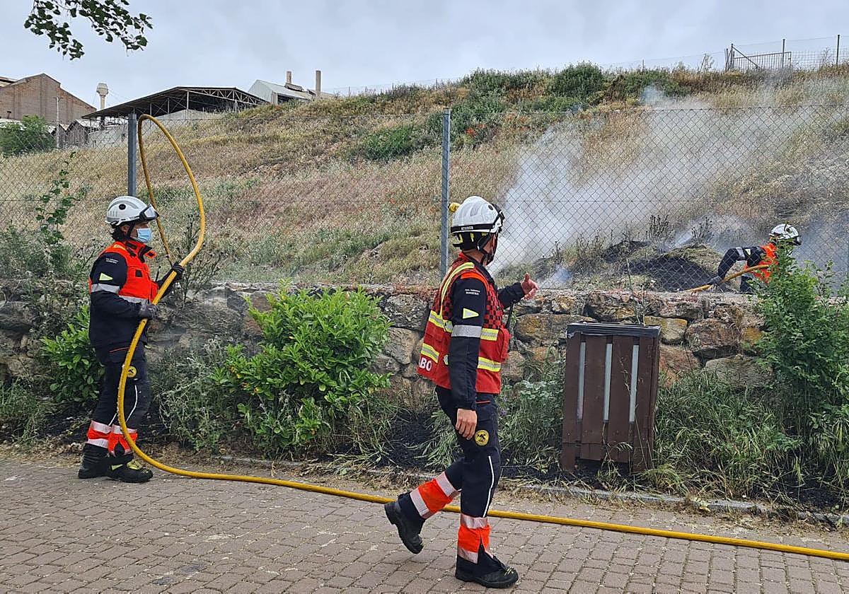 Imagen de archivo de una actuación de los bomberos en Salamanca.