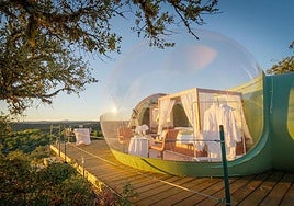 Burbuja en una Reserva Privada de Salamanca