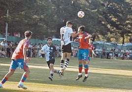 Jugada del partido Numanca-Unionistas.