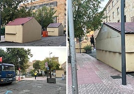 Casetas de la Feria de Día en la Plaza de los Bandos de Salamanca.