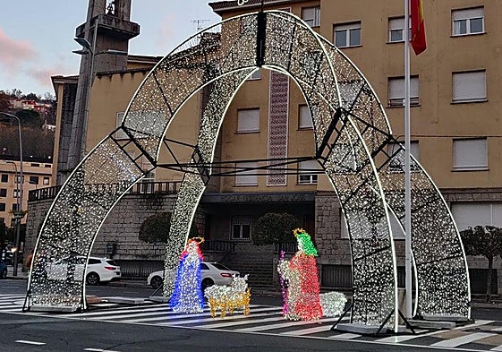 Iluminación navideña en Béjar.