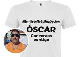 Camiseta de homenaje y recuerdo que lucirán este domingo varios corredores durante la