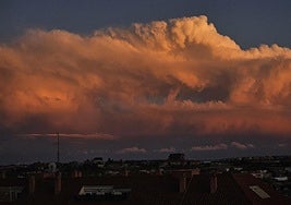 'Cumulonimbos' visto en Salamanca.