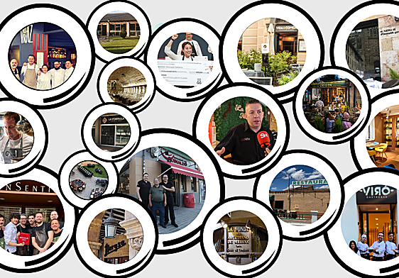 Cartel de finalistas de los Premios Hostelería Salamanca.