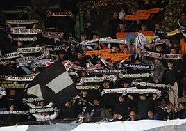 La grada del Helmántico en la primera ronda de Copa.