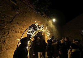Inauguración de las luces en el Huerto de Calixto y Melibea el año pasado