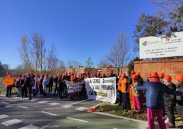 Protesta del pasado martes en la puerta del CADPI de Lasalle
