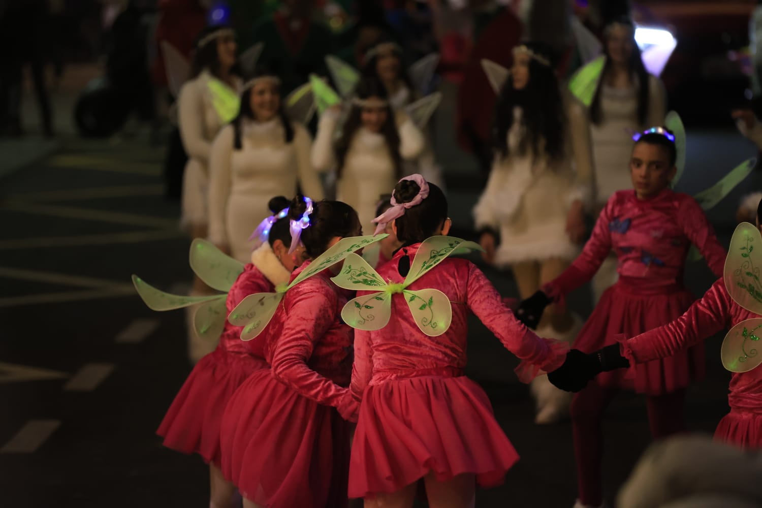 Papá Noel se deja ver en la Cabalgaza de Salamanca