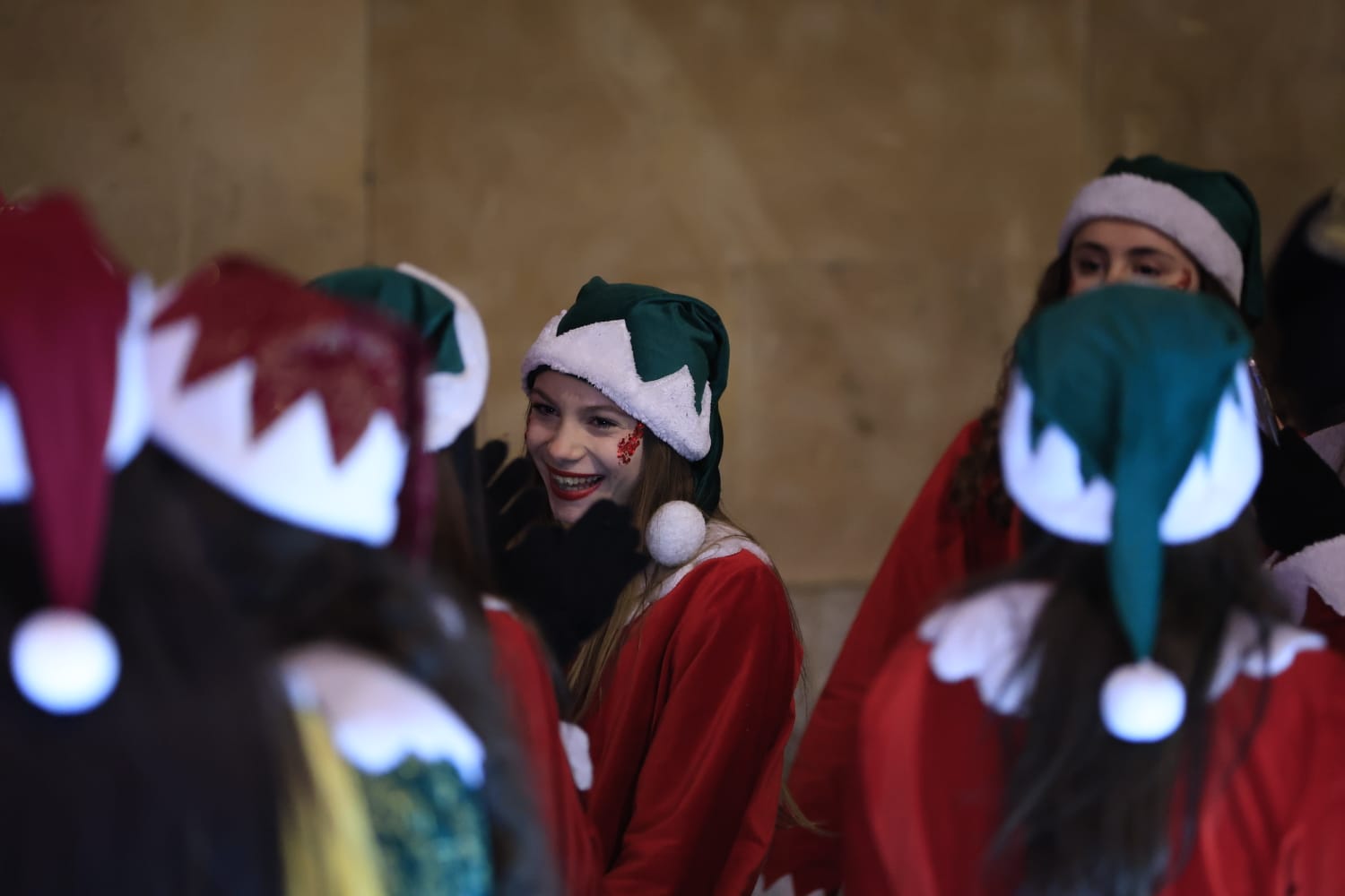 Papá Noel se deja ver en la Cabalgaza de Salamanca